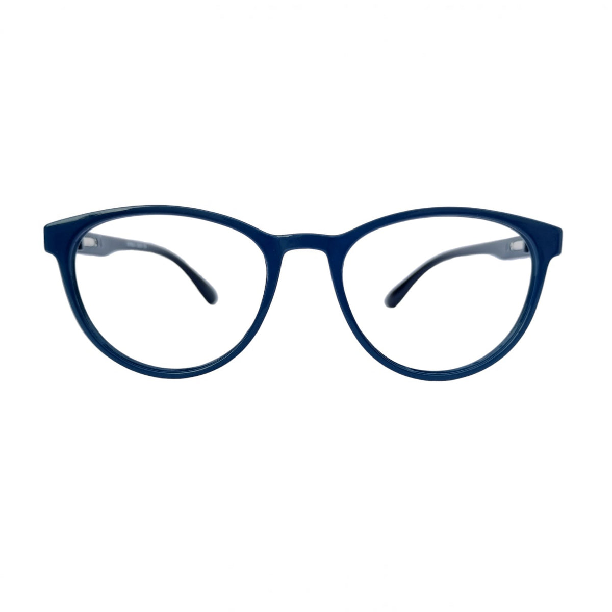 T20 Opticals EYRUS 3330 round panto full-rim acetate glasses in dark blue for men