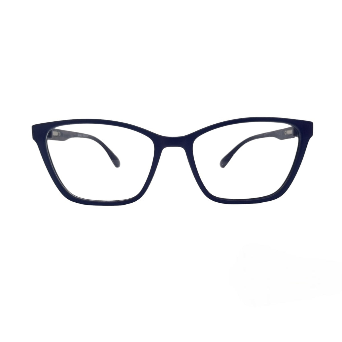 T20 Opticals EYRUS 3333 matte dark blue squared cat-eye full-rim plastic glasses for women