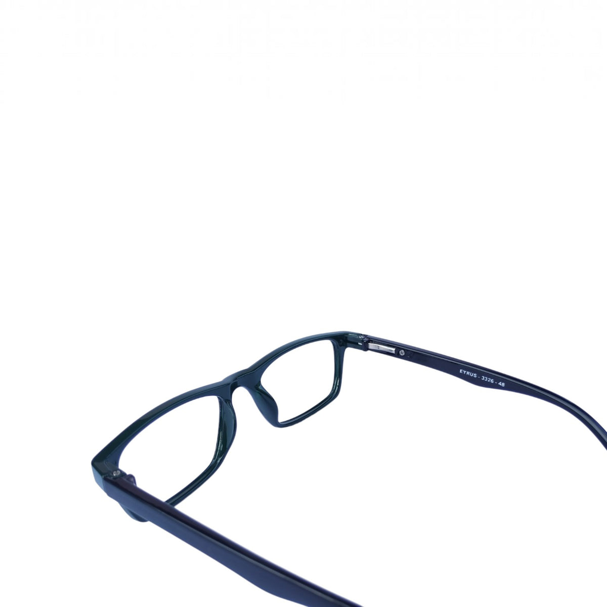 T20 Opticals EYRUS 3326 women's rectangle full-rim glasses in textured forest green plastic frame