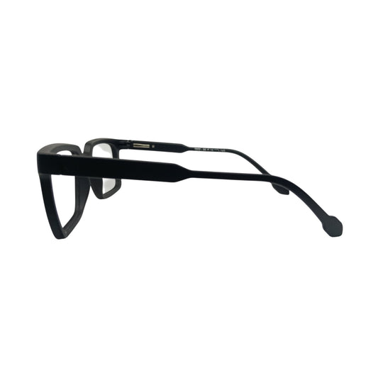 T20 Opticals Growth 1902 black square full-frame eyeglasses for men with durable plastic construction side view