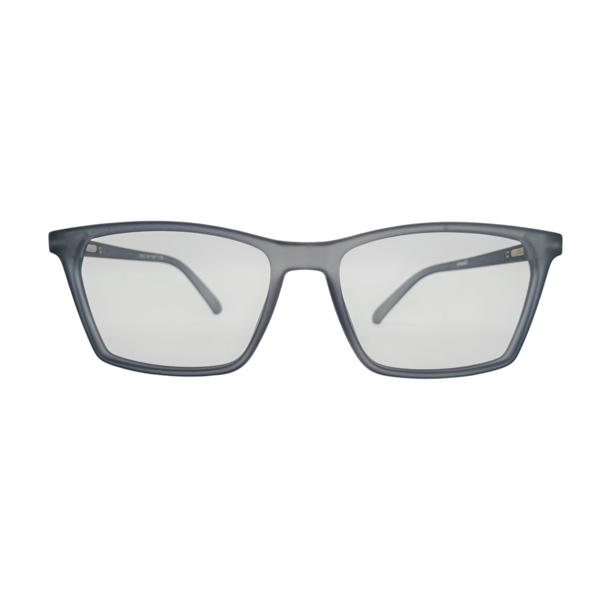 T20 Opticals Growth 2014 square eyeglasses in matte grey plastic with a modern full-frame design for men.