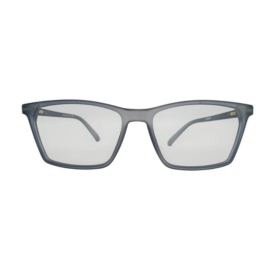 T20 Opticals Growth 2014 square eyeglasses in matte grey plastic with a modern full-frame design for men.