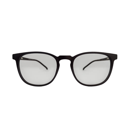 T20 Opticals Growth 2042 round black plastic eyeglasses for boys, featuring a classic full-frame design.