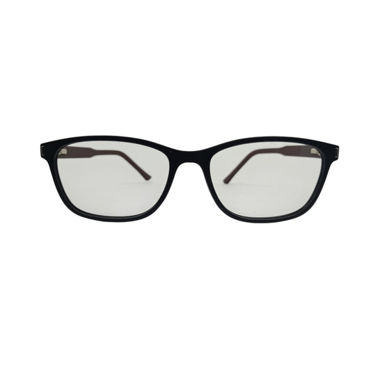 T20 Opticals Growth 4005 black cat eye eyeglasses with a lightweight plastic full-frame design for women.