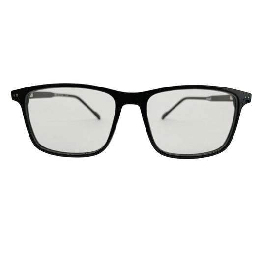 T20 Opticals Growth 5005 square black plastic eyeglasses with a full-frame design for a modern everyday look.