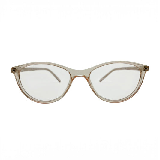 T20 Opticals Growth 8005 cat eye eyeglasses with a translucent plastic frame for a stylish and feminine look.