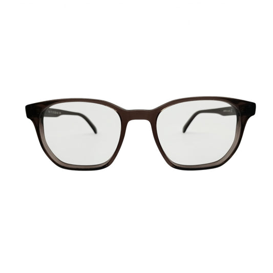 T20 Opticals Vintro Club VK-111 wayfarer eyeglasses featuring a dark brown acetate full-frame design for men