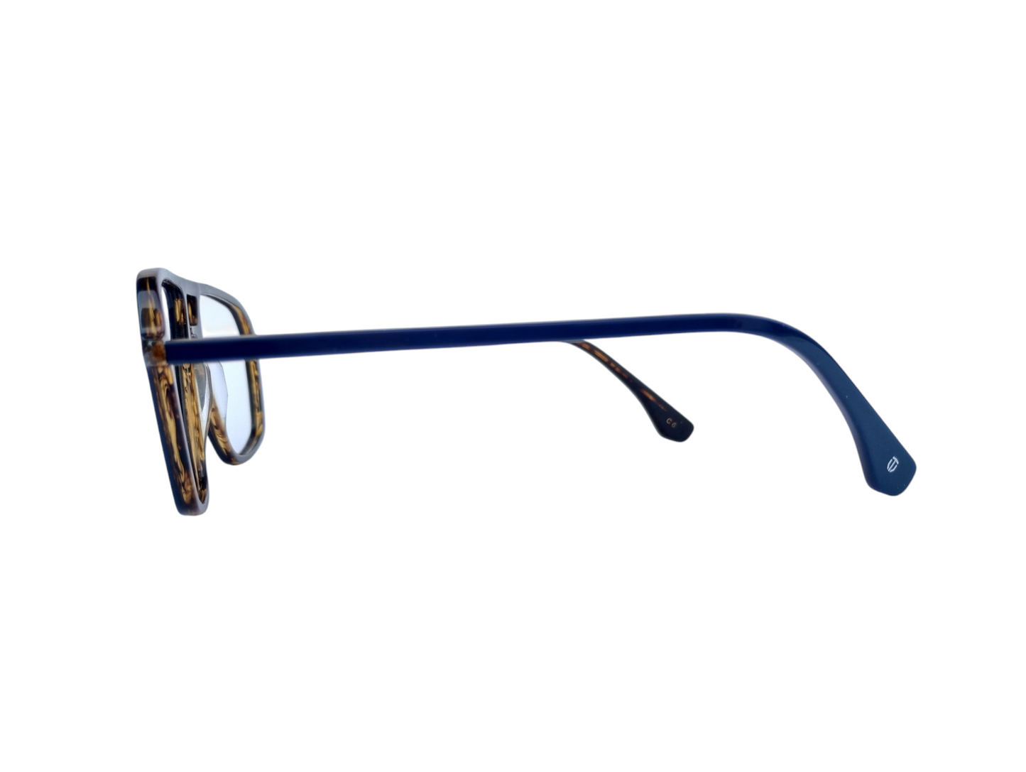 Tuulip tp-309 55-17-150 Navy Blue and mustard Aviator Unisex Prescription Eyewear