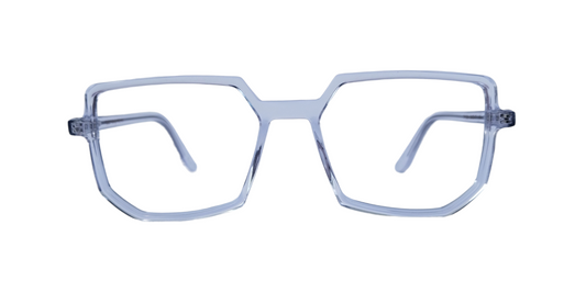 Tuulip tp-321 55-17-145 Transparent Unsiex Angular Prescription Eyewear