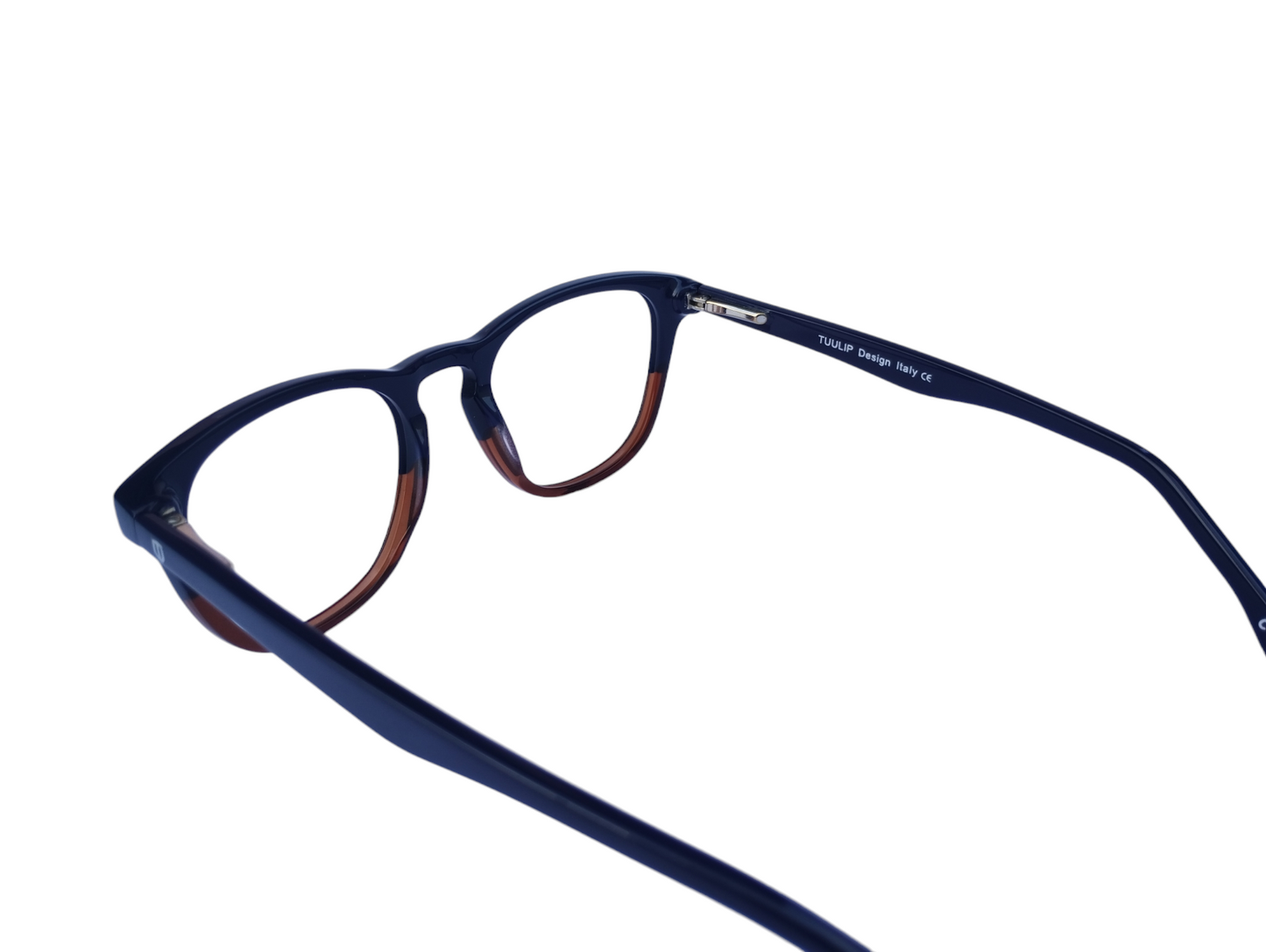 Tuulip tp-521 52-21-145 Navy blue and Transparent brown Unisex Wayfarer Prescription Eyewear